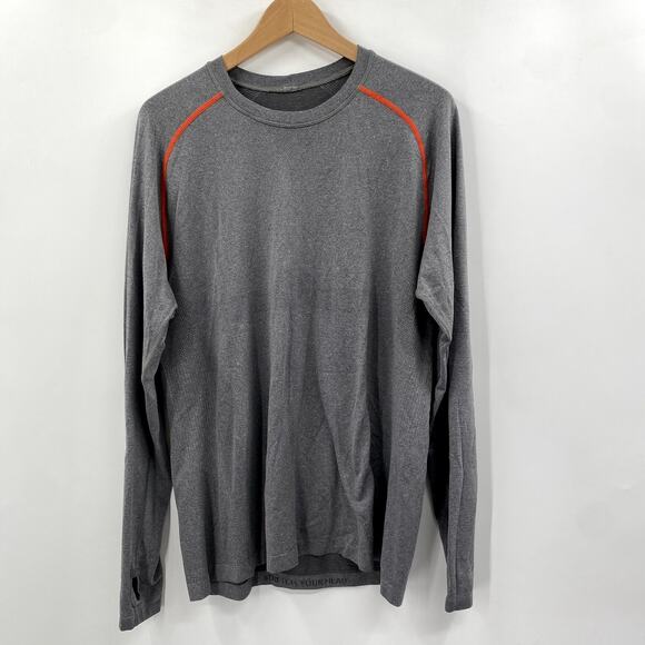 Lululemon gray long sleeve men's athletic top - Picture 4 of 4
